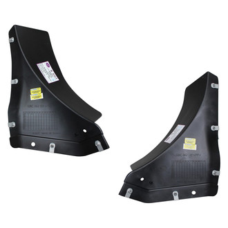 Sherman® - Front Driver and Passenger Side Fender Splash Shield Set (CAPA Certified)