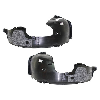 Sherman® - Front Driver and Passenger Side Fender Liner Set (CAPA Certified)