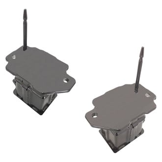 Sherman® - Rear Driver and Passenger Side Bumper Impact Bar Bracket Set (CAPA Certified)