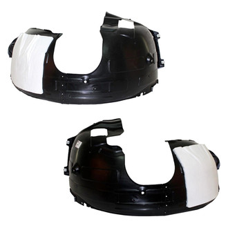Sherman® - Front Driver and Passenger Side Fender Liner Set (CAPA Certified)
