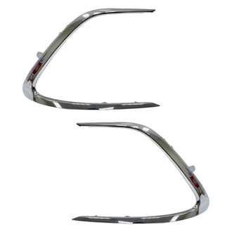 Sherman® - Front Driver and Passenger Side Bumper Cover Molding Set (Value Line)