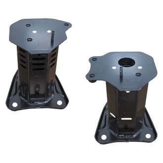 Sherman® - Rear Driver and Passenger Side Bumper Cover Reinforcement Bracket Set (CAPA Certified)
