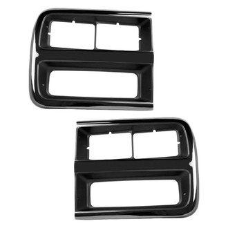 Sherman® - Driver and Passenger Side Headlight Bezel Set (Value Line)