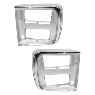 Sherman® - Driver and Passenger Side Headlight Bezel Set (Value Line)