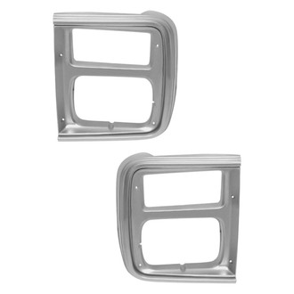 Sherman® - Driver and Passenger Side Headlight Bezel Set (Value Line)