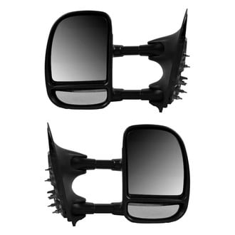 Sherman® - Driver and Passenger Side Manual Towing Mirror Set (Non-Heated, Foldaway) (Standard Line)