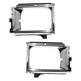 Sherman® - Driver and Passenger Side Headlight Bezel Set (Value Line)