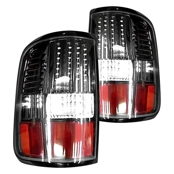 Sherman® - Black/Red LED Tail Lights, Ford F-150