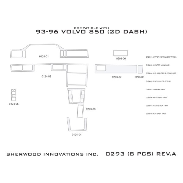 Sherwood® - 2D Dash Kit (8 Pcs)