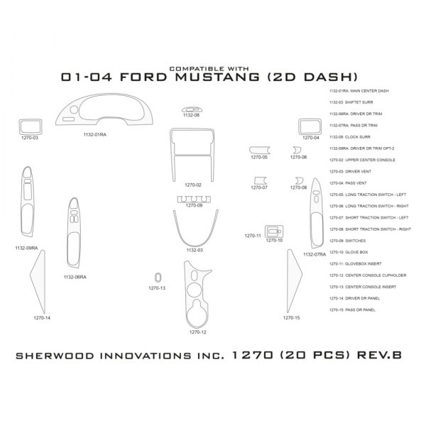 Sherwood® - 2D Dash Kit (20 Pcs)