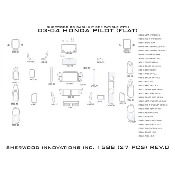 Sherwood® - 2D Dash Kit (27 Pcs)