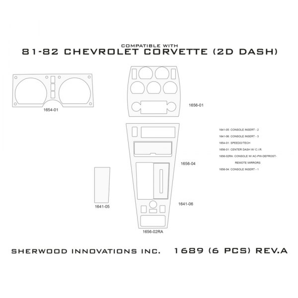 Sherwood® - Center Console Accent Upgrade Kit