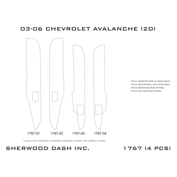 Sherwood® - Flat Door Upgrade Kit
