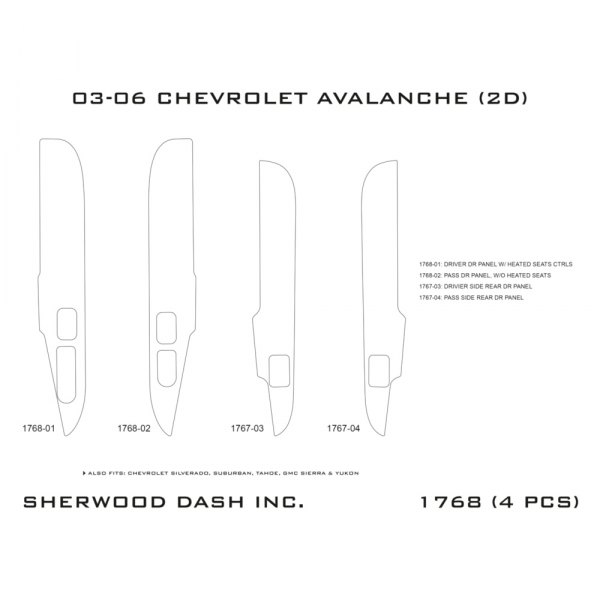 Sherwood® - Flat Door Upgrade Kit