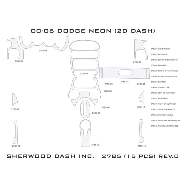 Sherwood® - 2D Dash Kit (15 Pcs)