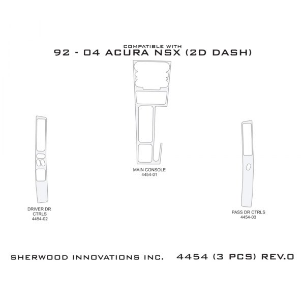 Sherwood® - 2D Dash Kit (3 Pcs)