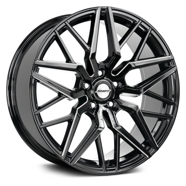 SHIFT WHEELS® - 20" SPRING Gloss Black with Milled Accents