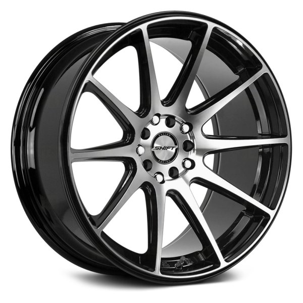 SHIFT WHEELS® - GEAR Gloss Black with Machined Face