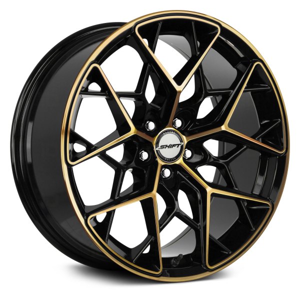 SHIFT WHEELS® - PISTON Black with Machined Bronze Face