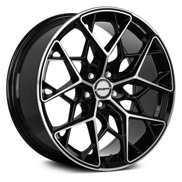 SHIFT WHEELS® - PISTON Gloss Black with Machined Accents