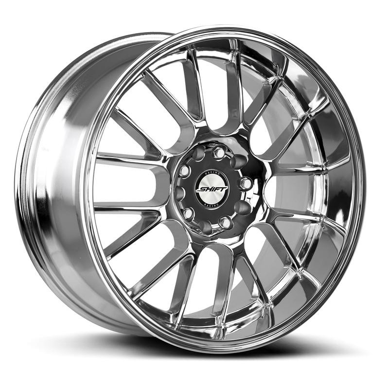 新品　20インチ 5H114.3 8J+47 ４本　グリミットシルバー SG2 SHIFT WHEELS® CRANK Wheels - Chrome Rims - H28850030C-114.3