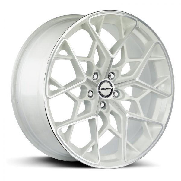 SHIFT WHEELS® - PISTON White with Machined Face