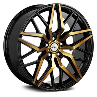 SHIFT WHEELS® SPRING Wheels - Black with Machined Bronze Face Rims
