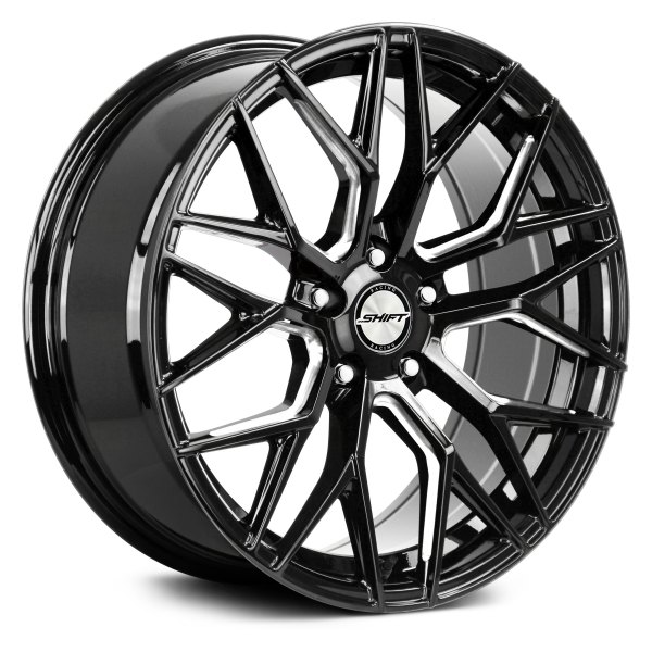 SHIFT WHEELS® - 18" SPRING Gloss Black with Milled Accents