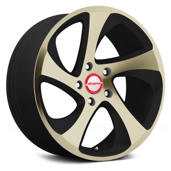 SHIFT WHEELS® - STRUT Black with Machined Bronze Face