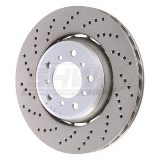 SHW Performance® - Drilled Front Driver Side Brake Rotor