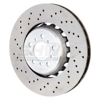SHW Performance® - Drilled Front Driver Side Brake Rotor