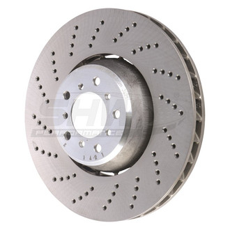 SHW Performance® - Drilled Front Driver Side Brake Rotor