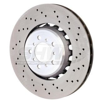SHW Performance® - Drilled Front Passenger Side Brake Rotor