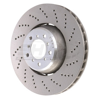 SHW Performance® - Drilled Front Passenger Side Brake Rotor