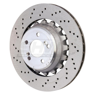SHW Performance® - Drilled Rear Driver Side Brake Rotor