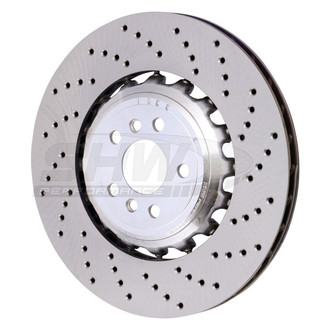 SHW Performance® - Drilled Rear Passenger Side Brake Rotor