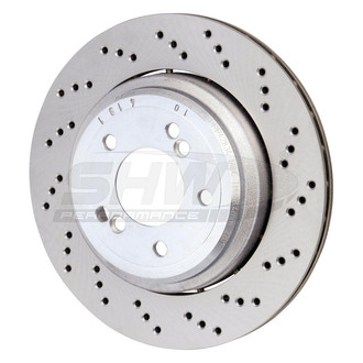 SHW Performance® - Drilled Rear Passenger Side Brake Rotor