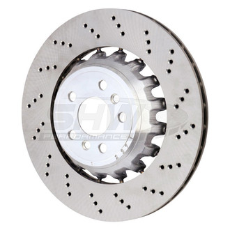 SHW Performance® - Drilled Rear Passenger Side Brake Rotor