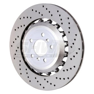 SHW Performance® - Drilled Rear Passenger Side Brake Rotor