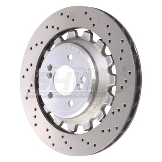 SHW Performance® - Drilled Rear Passenger Side Brake Rotor