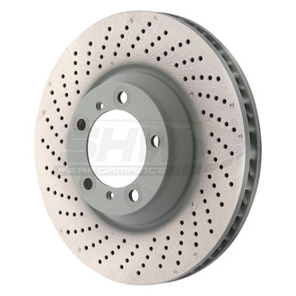 SHW Performance® - Drilled Front Driver Side Brake Rotor