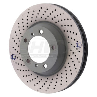 SHW Performance® - Drilled Front Driver Side Brake Rotor