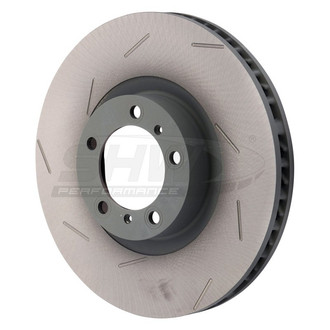 SHW Performance® - Slotted Front Driver Side Brake Rotor