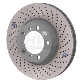 SHW Performance® - Drilled Front Passenger Side Brake Rotor