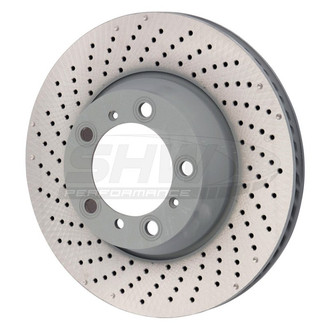 SHW Performance® - Drilled Rear Driver Side Brake Rotor
