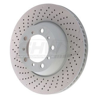 SHW Performance® - Drilled Rear Driver Side Brake Rotor