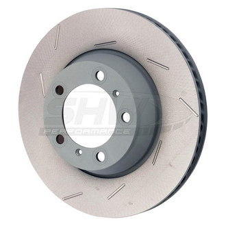 SHW Performance® - Slotted Rear Driver Side Brake Rotor