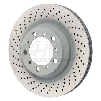 SHW Performance® - Drilled Rear Driver Side Brake Rotor