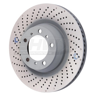 SHW Performance® - Drilled Rear Driver Side Brake Rotor