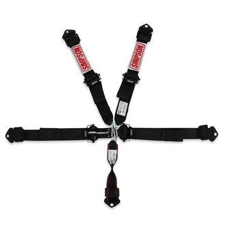 Simpson® - 5-Point 2" Double Pull Down SFI Latch and Link Harness System, Bolt-in